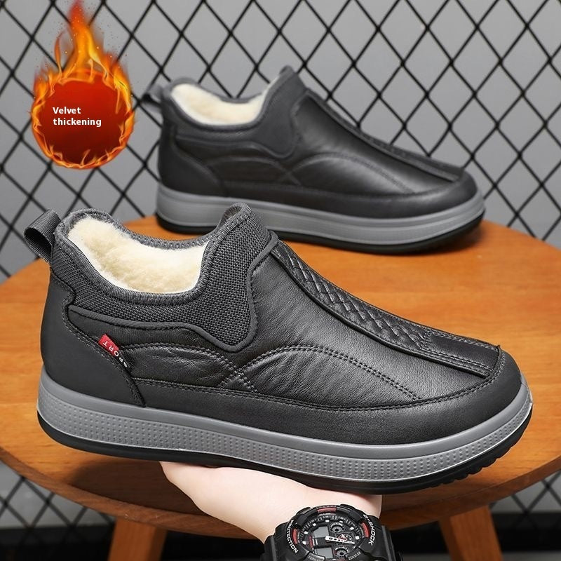 Winter Warm Fleece Snow Boots for Men - Stylish and Comfortable