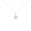 Pendentif collier en diamant en fleur en or blanc 14K 2,00 cttw