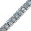 18.00 Carat Genuine Blue Topaz Sterling Silver Bracelet