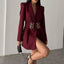 Elegant Slim-fit Solid-color Blazer for Commuters