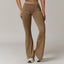 Pantalons de course en laine plissés taille haute