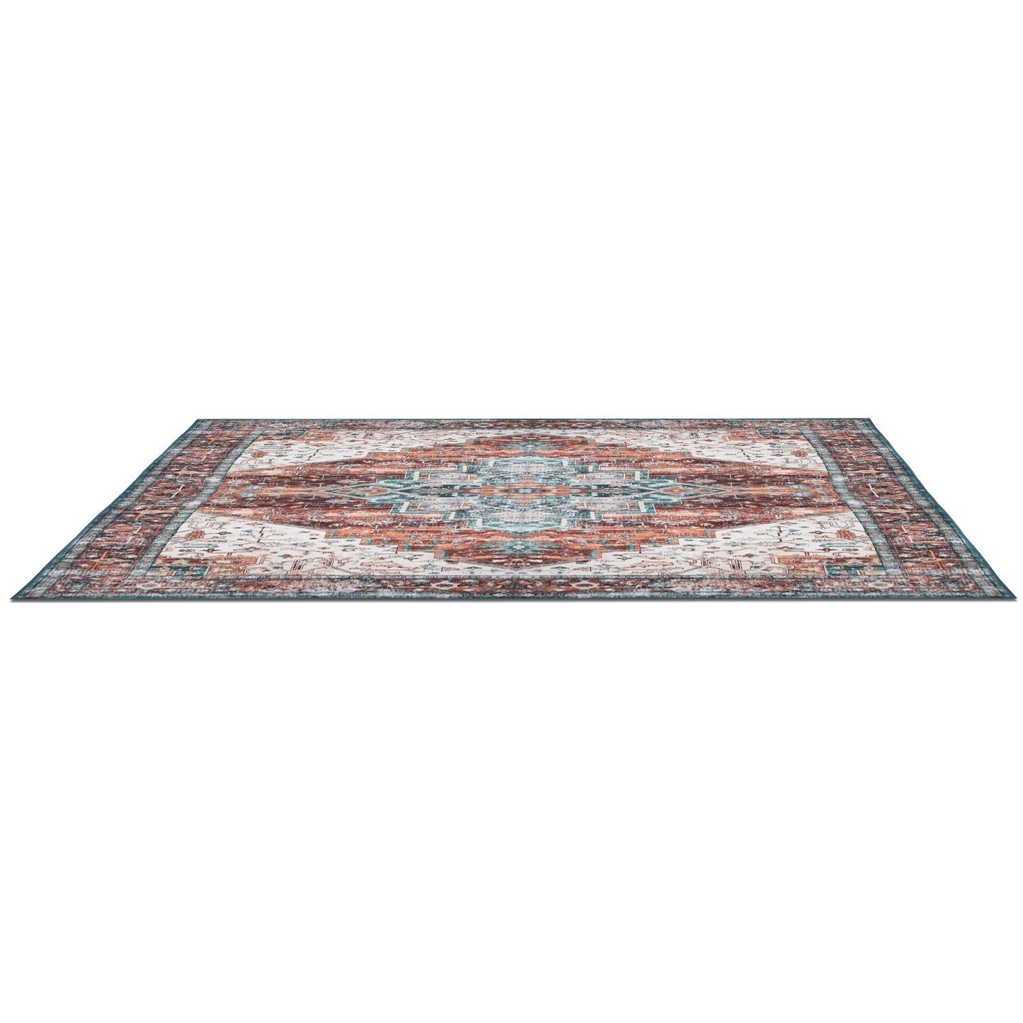 6x9FT Vintage Area Rug - Modern Non-Slip Boho Carpet
