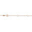 Collier Pendentif Solitaire en Diamant Monté en Bézel en Or Rose 10K