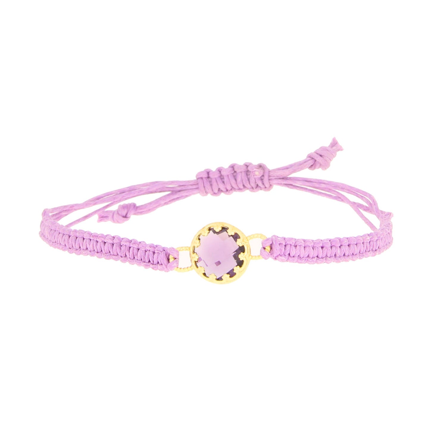 Natural Glass Bracelet in Sterling Silver