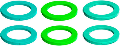 Magura 2-Piston Caliper Colored Cover Kit - Neon Green, Cyan, Mint