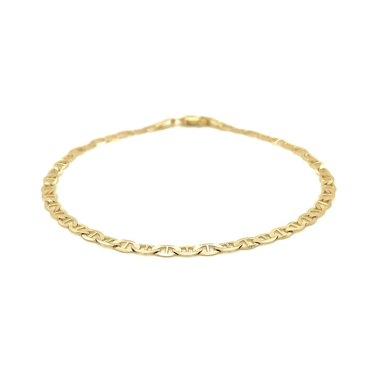 Bracelet en lien marin en or jaune 14 carats - 3,2 mm