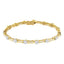 Pulsera de eslabones de diamantes en oro amarillo y blanco de 10K - 2.00 cttw