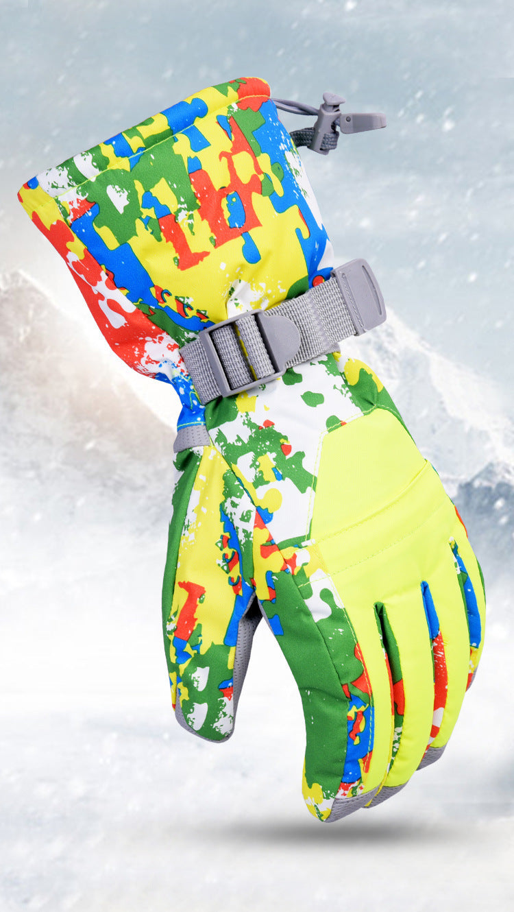 Gants de ski premium coupe-vent pour temps froid
