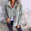 Women's Lamb Wool Cropped Coat - Stylish Winter Jacket