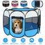 Portable Foldable Pet Tent Exercise Pen Kennel Removable Zipper Top and Bottom Water Resistant Indoor Outdoor Use For Dogs Cats Other Pets - Korvel