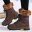 Bottes en Velours Chaud en Coton - Chaussures Rembourrées Hautes en Coton
