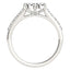 14k White Gold Round Two Stone Diamond Ring