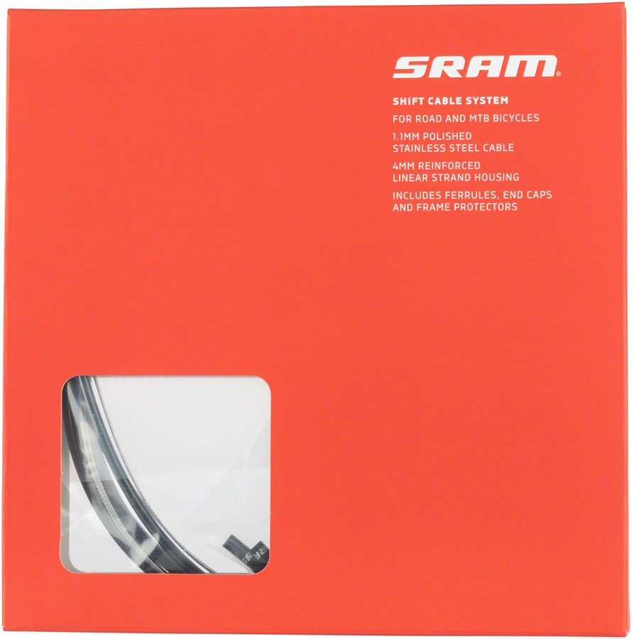 SRAM Stainless Steel Shift Cable Housing Kit - 4mm Black