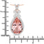 Colgante de Morganita y Diamante Blanco de 8.14 Quilates en Oro Rosa de 14K