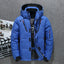 Premium Hooded Men's Black Parka Coat