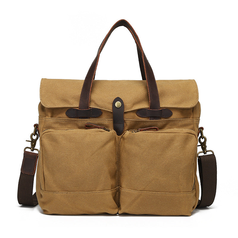 Men's Portable One-Shoulder Crossbody Briefcase
