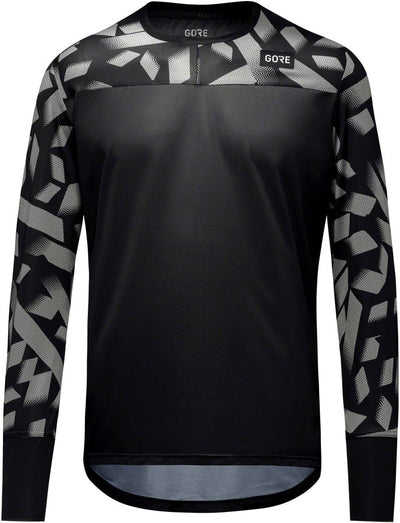 Gorewear Trail KPR Daily Long Sleeve Jersey - Black/Lab Gray Men's Large