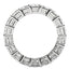 Anillo de Eternidad con Diamante Creado en Laboratorio Corte Esmeralda en Oro Blanco de 14k
