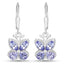 2.08 Carat Genuine Tanzanite Sterling Silver Earrings