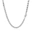 Collar de Cadena en Oro Blanco de 14k con Corazón - 2.9mm
