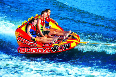 WOW Sports Super Bubba Pro Series Towable Tube for 3 Riders