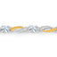0.74 Carat Genuine Aquamarine & White Sapphire Bracelet