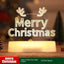 MANDOTOS 3D LED Acrylic Night Light Ornament - Festive Holiday Decor