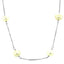 Collier élégant en or blanc 14 carats avec perles blanches