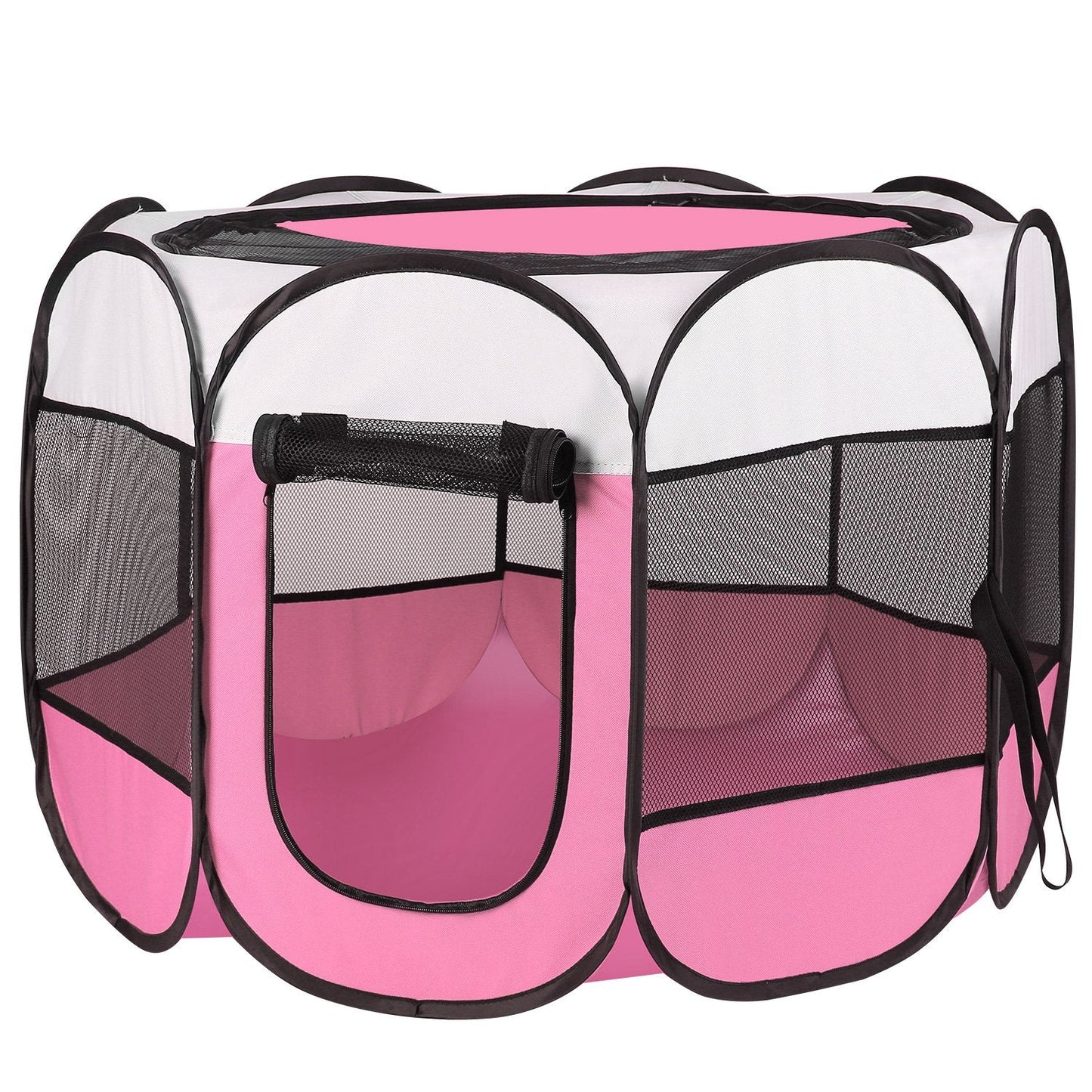 Portable Foldable Pet Tent Exercise Pen Kennel Removable Zipper Top and Bottom Water Resistant Indoor Outdoor Use For Dogs Cats Other Pets - Korvel