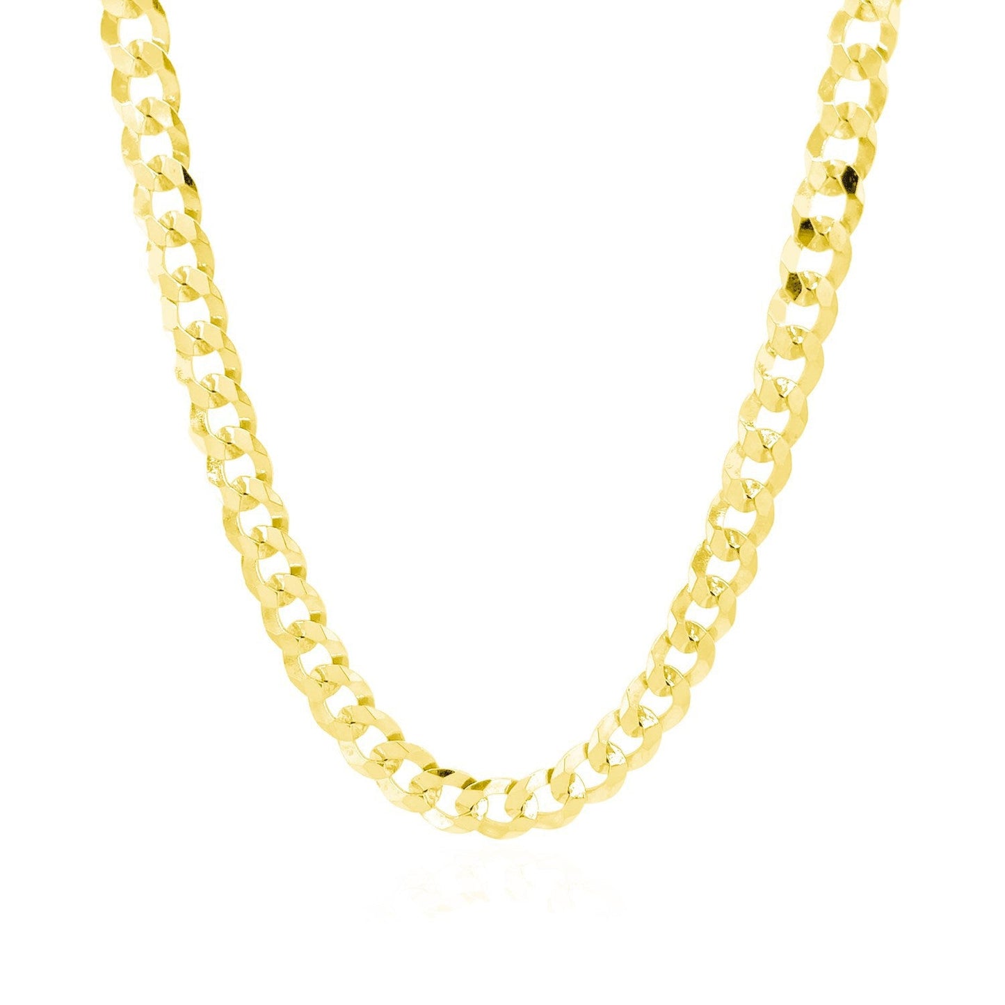 Collier en chaîne à maillons en or jaune 14k de 5,7 mm