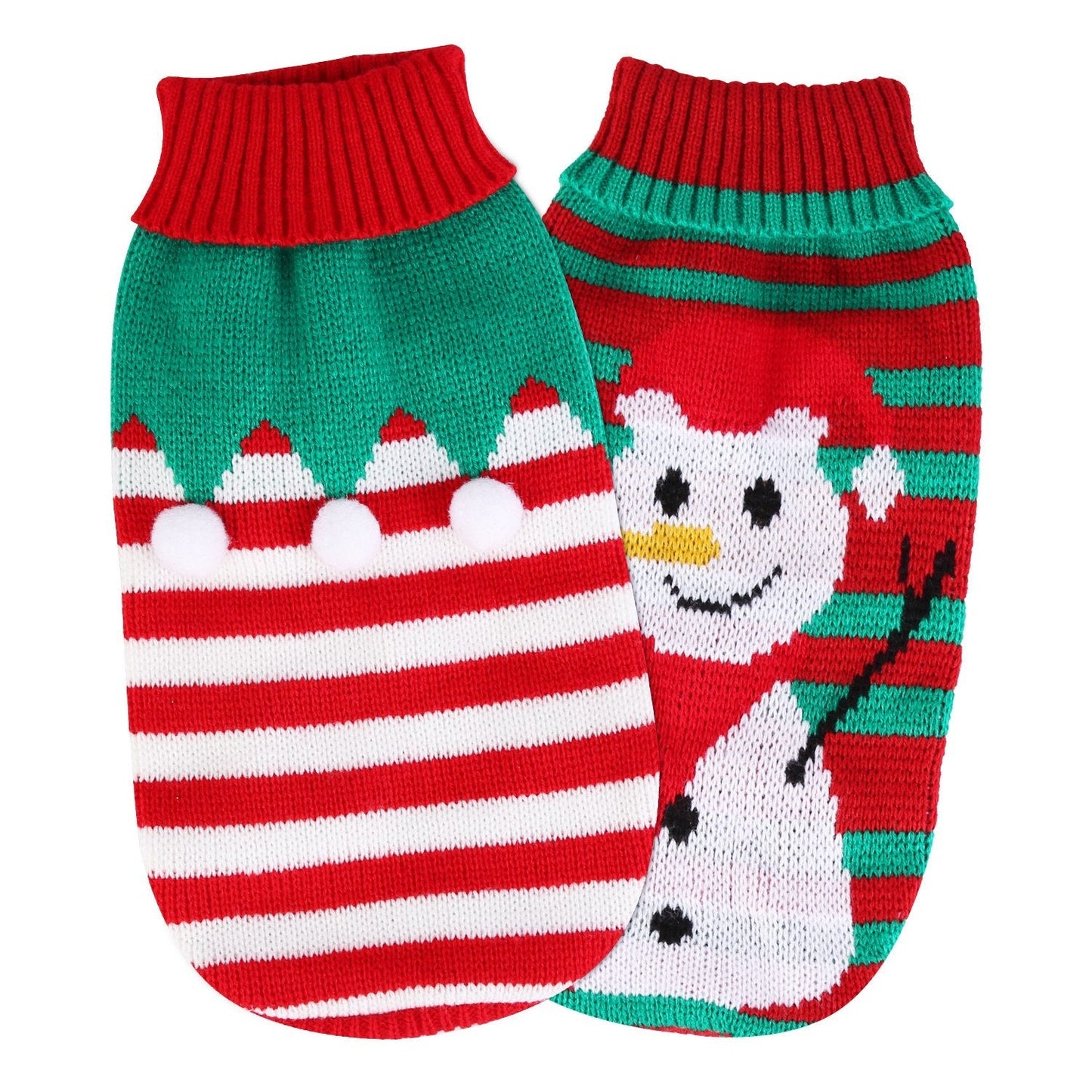 GBruno Pull Turtleneck de Noël pour Animaux de Compagnie