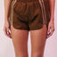 VERY J Striped Trim Detail Activewear Shorts