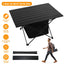 Foldable Camping Table with Storage Basket - Portable Aluminum Alloy