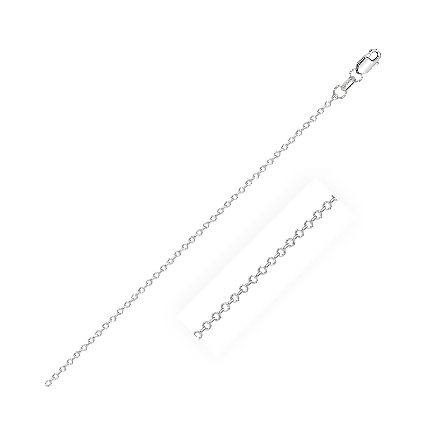 Cadena de eslabones de cable cortada con diamante de 10k - 0.87 mm