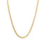 Cadena Cubana Clásica Sólida de Oro Amarillo de 14k - 3.2mm
