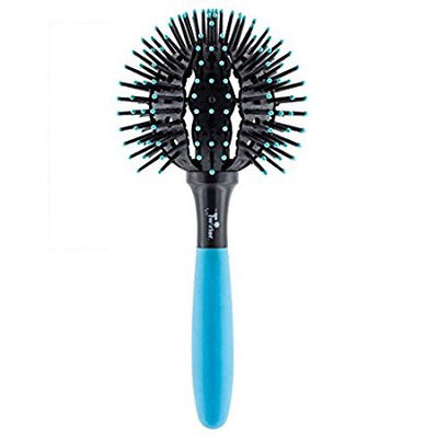 The Twirler Neon Blue Large Hairbrush