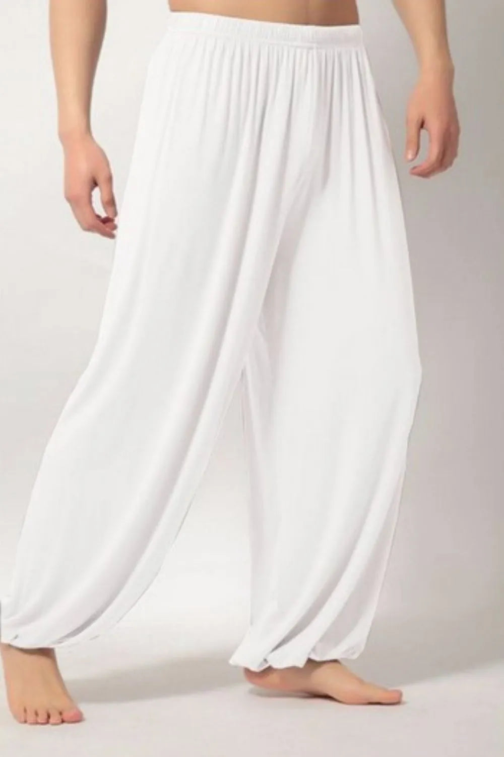 Men's Plus Size Elastic Waist Trousers