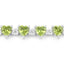 Pulsera de plata esterlina con peridoto y diamantes de 10.24 quilates