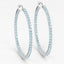Pendientes de plata esterlina con topacio azul suizo genuino de 3.60 quilates