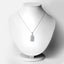Pendentif en Topaze Suisse Bleue et Topaze Blanche de 4,57 Carats