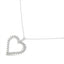 Pendentif en cœur ouvert en diamant en argent sterling 0,25 ct