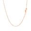 14k Rose Gold Diamond Cut Cable Link Chain - 1.1mm