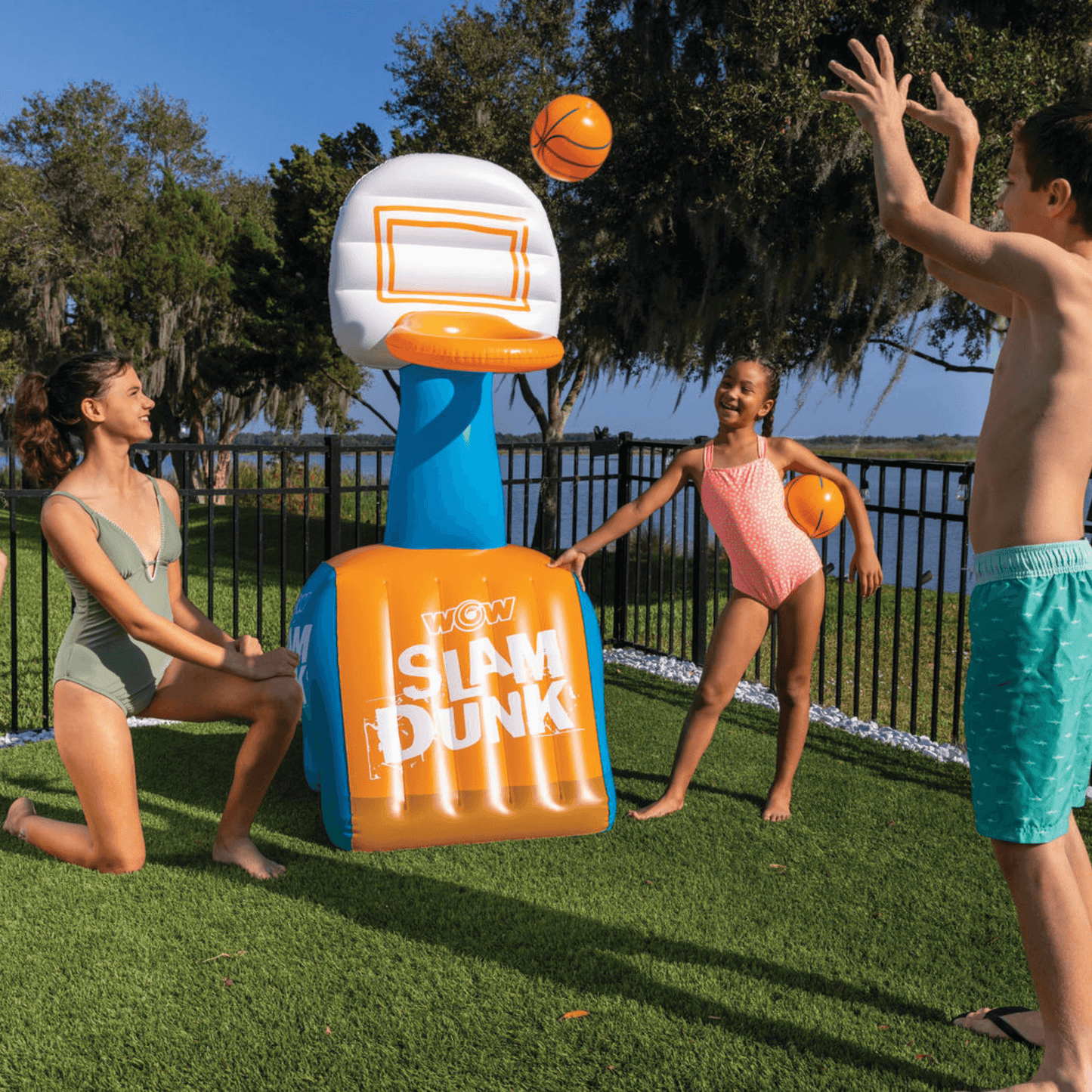 Aro de Slam Dunk y Balones de Baloncesto WOW Watersports