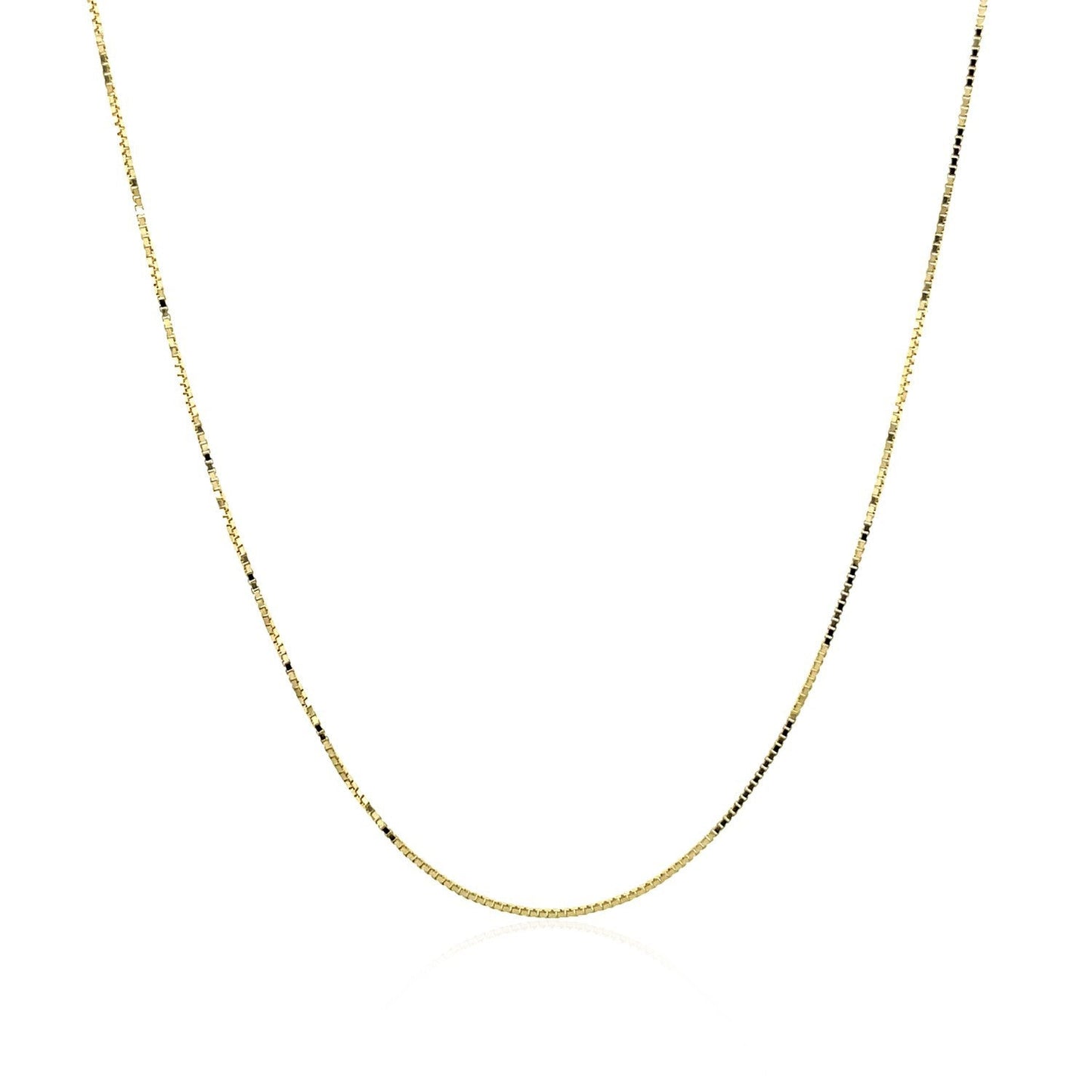 Chaîne en Or Jaune 14k Classique en Boîte - 0,6 mm