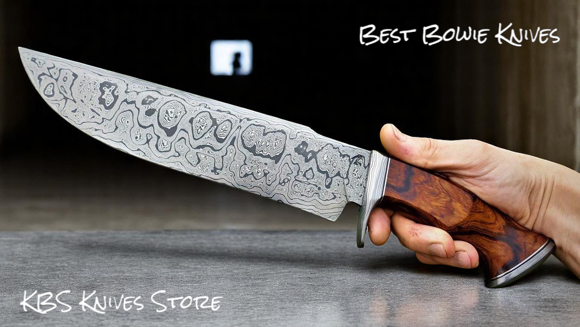Legendary Rambo Bowie Knife - 12" D2 Steel Blade with Exotic Red Wood Handle - Korvel