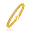 Fancy Weave Bangle in 14k Yellow Gold