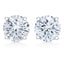 Pendientes de diamantes de 1.0 Cttw en oro blanco de 14K certificados por AGS