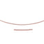 Collier en chaîne Omega rond en or rose 14 carats