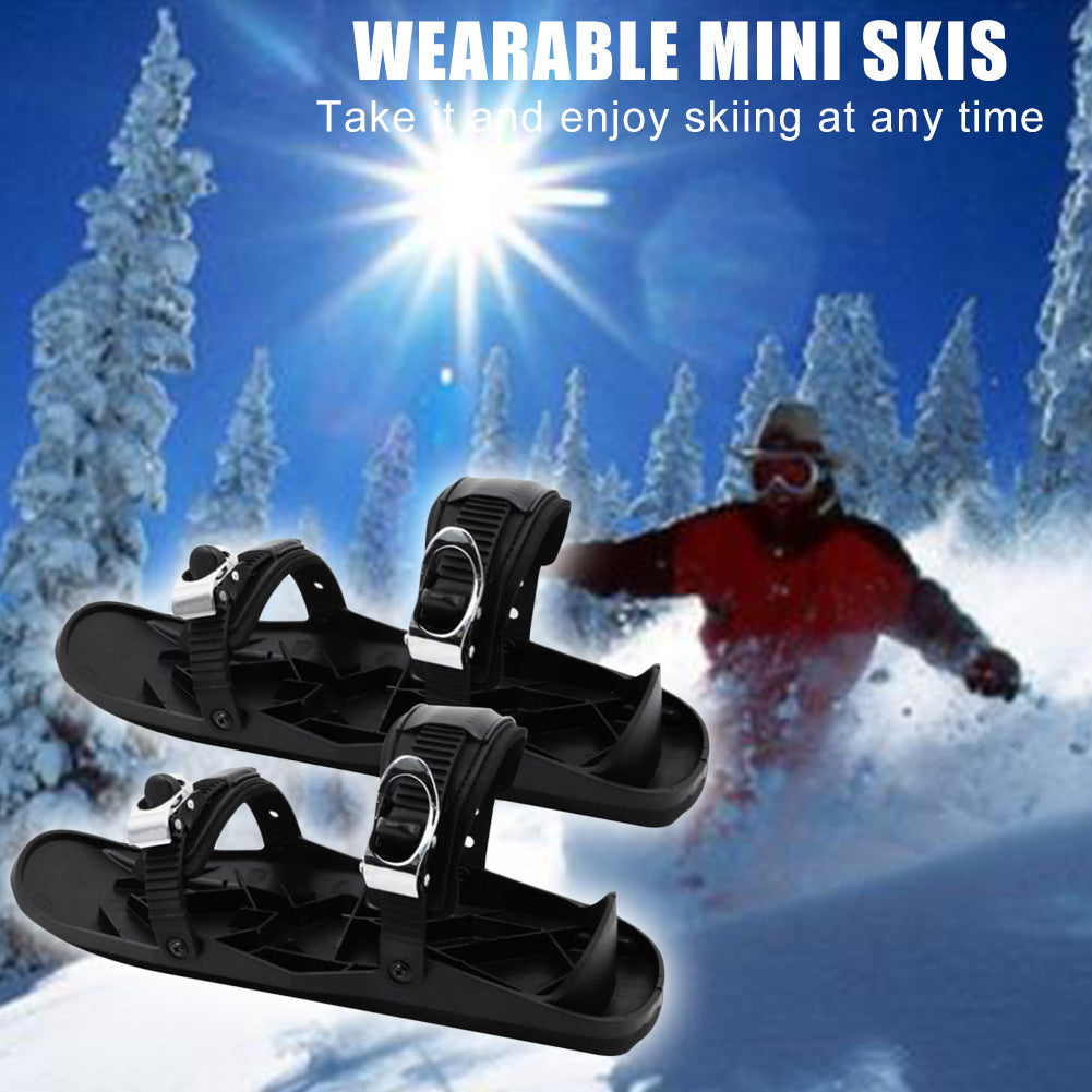 Mini Ski Skates - Portable Adjustable Skiboard Shoes