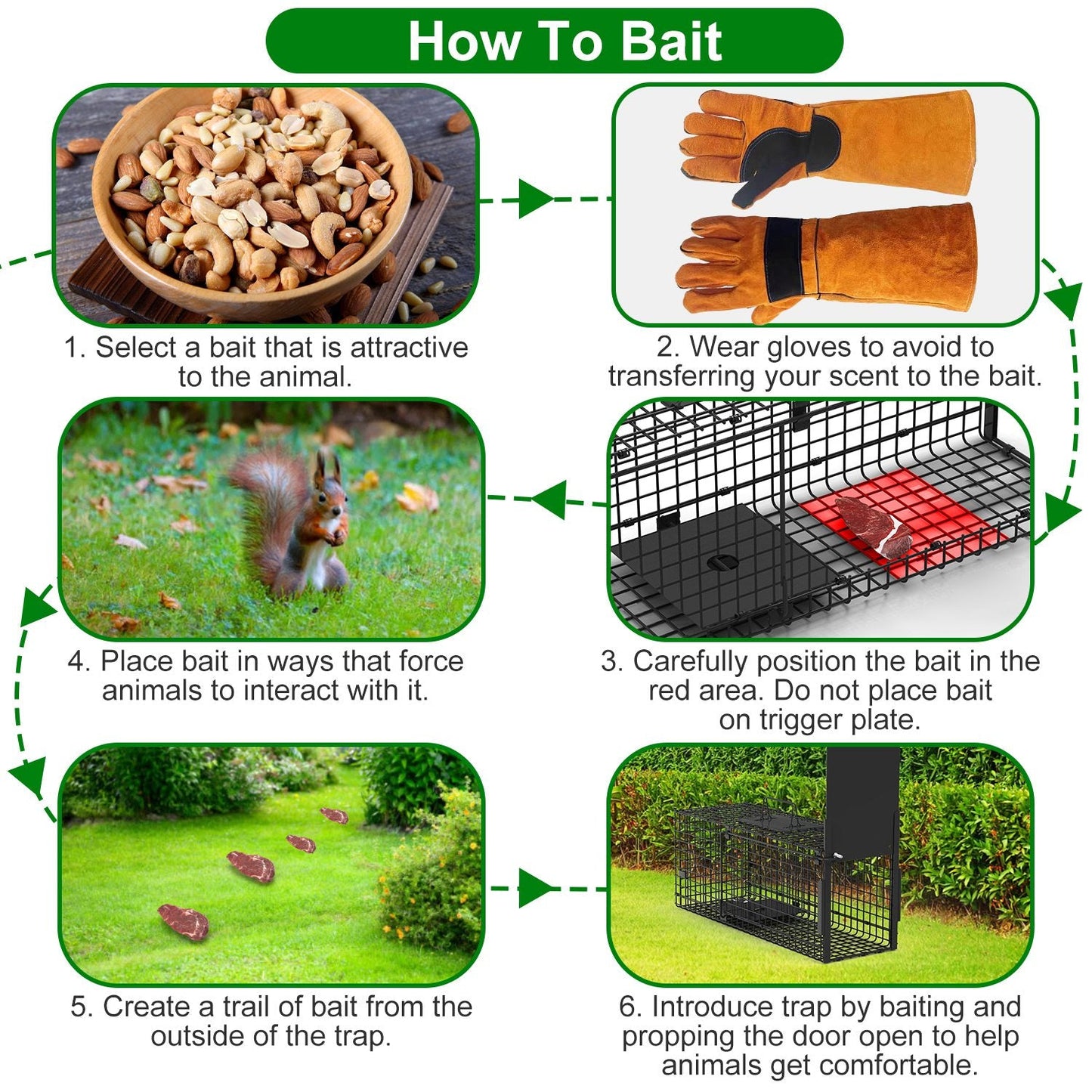26-Inch Single Door Live Animal Cage Trap for Small Animals